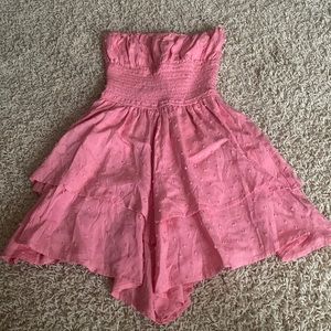 brand new chloe rose boutique strapless romper with tags